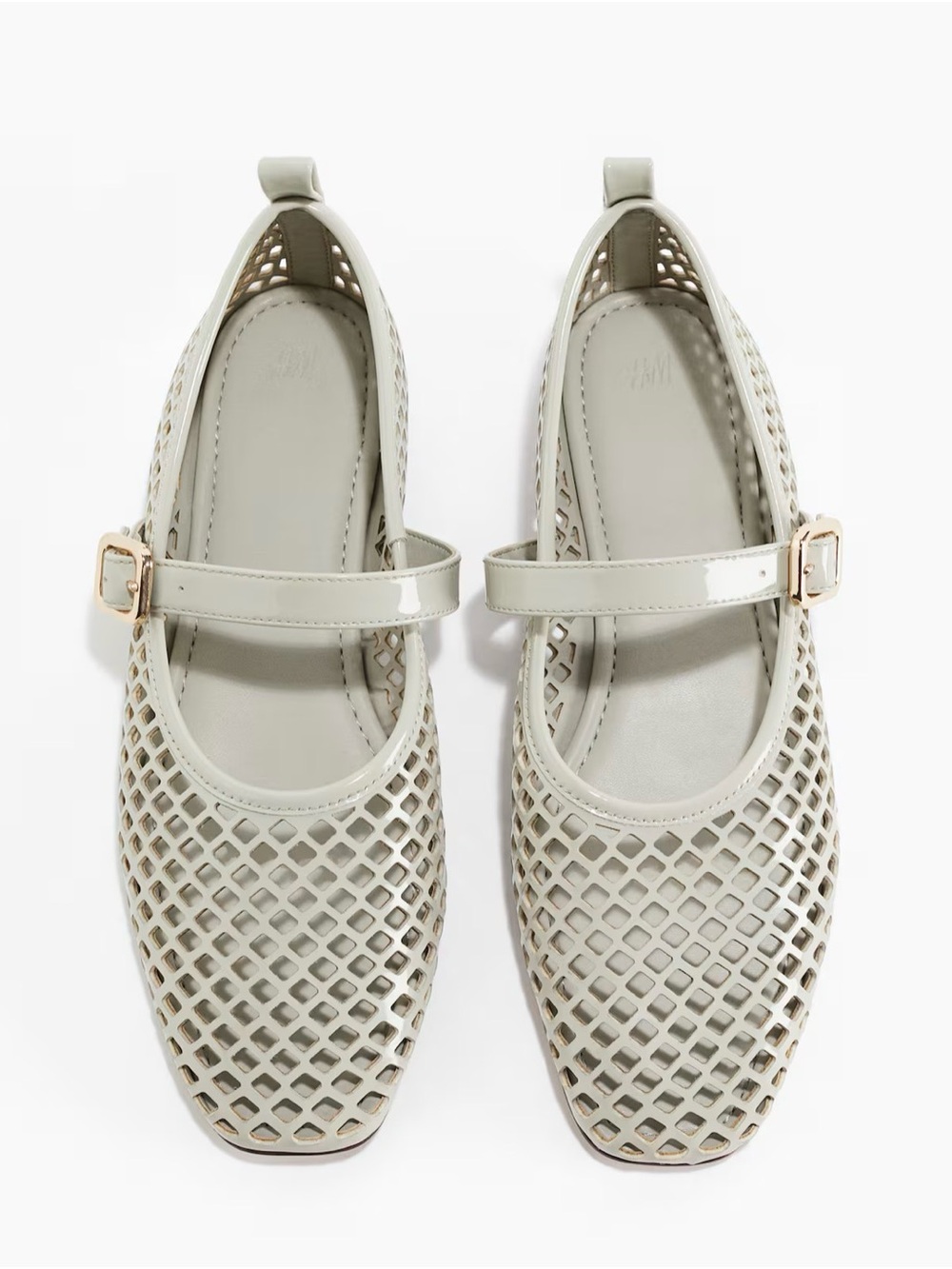 H&M Women's Sage Mesh Mary Jane Flats